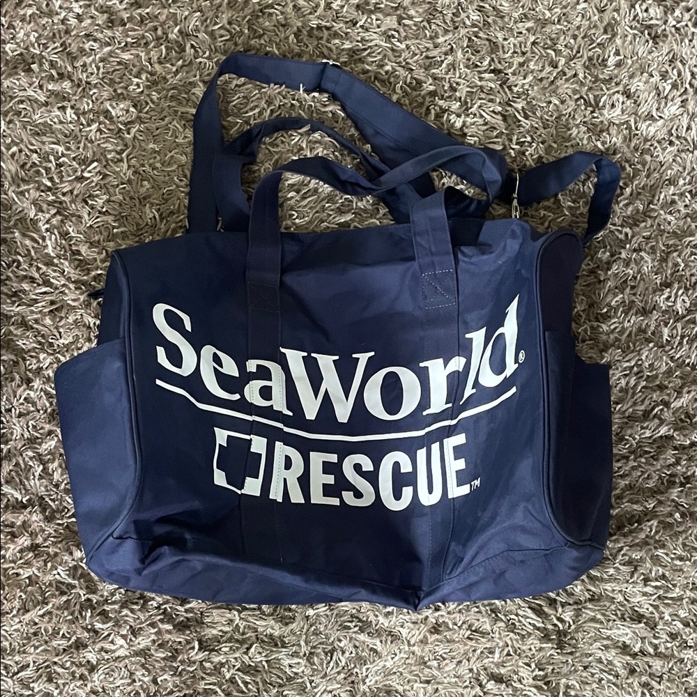 SeaWorld Rescue Navy Blue Tote Bag